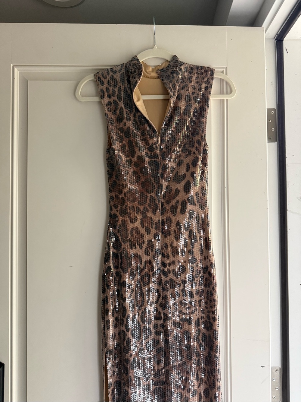 Meshki Leopard Print Maxi Dress with Side Slit - Picture 5 of 7